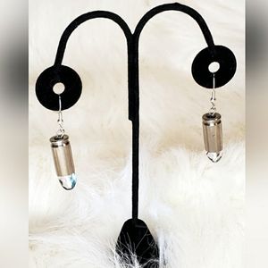 New 9mm shell ammo earrings
